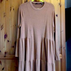 Vero Moda XL viscose poly pale brown jersey dress. Never worn, small snag front
